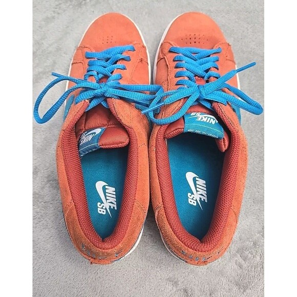 Nike Sb Blazer 418593-800 Men Size 9, Torquiose And Coral Color, New Laces, EUC - Picture 5 of 8